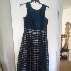 Blue and silver Evening gown